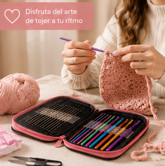 Kit Agujas Accesorios Tejer crochet 100p