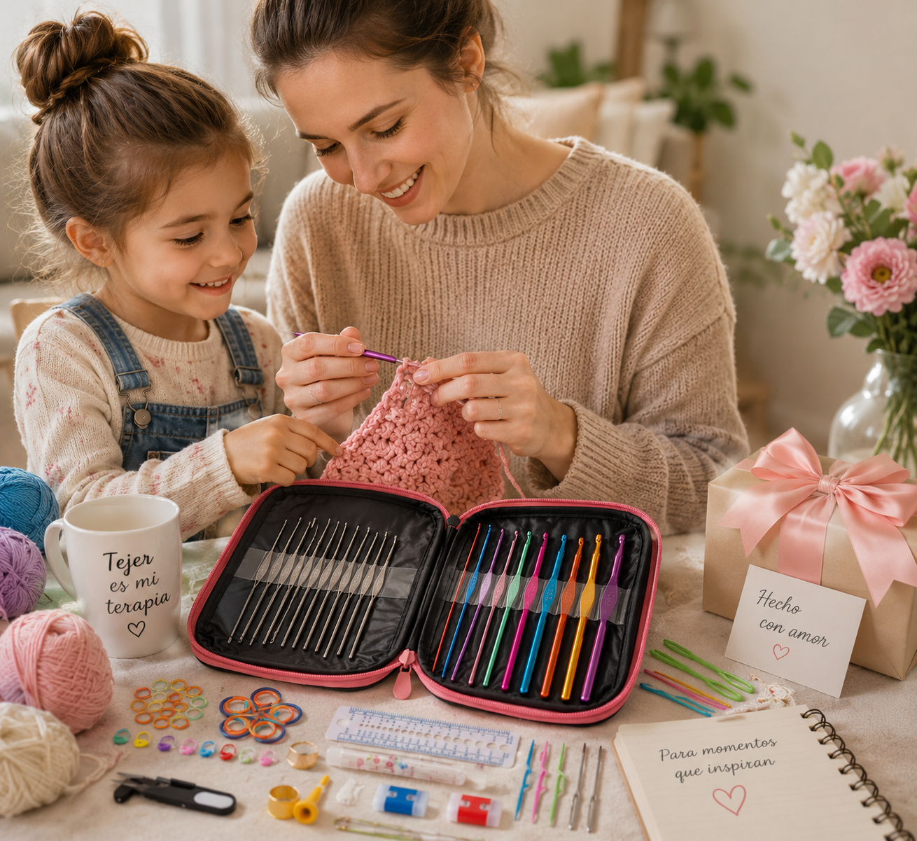 Kit Agujas Accesorios Tejer crochet 100p