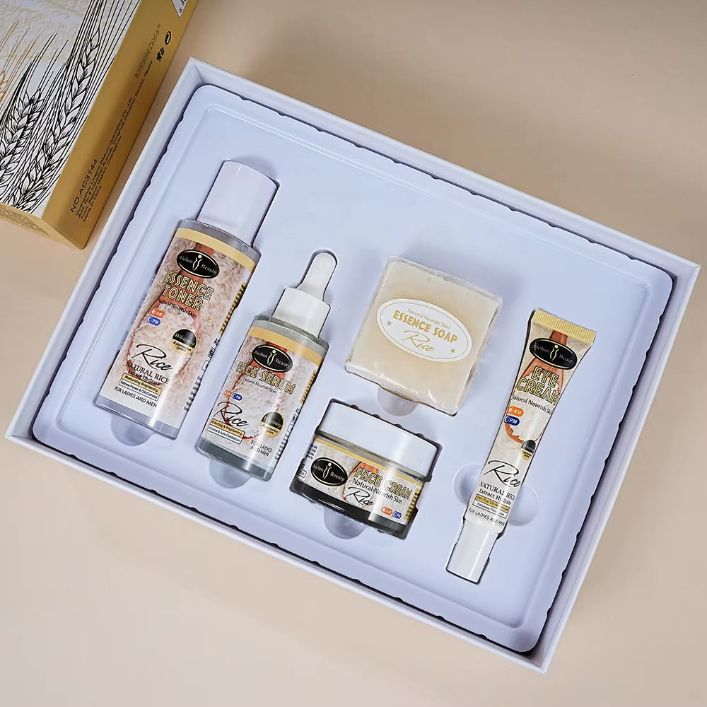 Set Facial Skincare De Arroz 5Piezas DZ