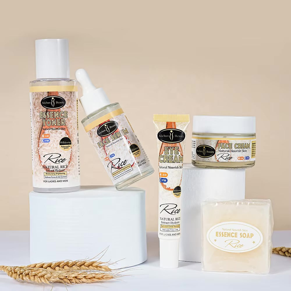 Set Facial Skincare De Arroz 5Piezas DZ