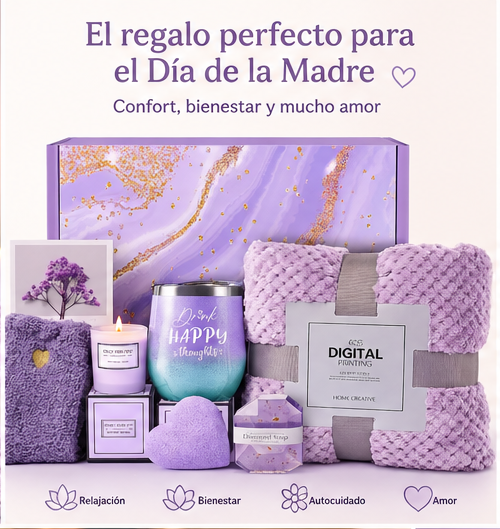 Set de Spa Relax en casa (Morado) - Día de la Madre